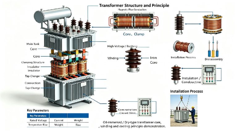 Components of a Transformer and Their Functions