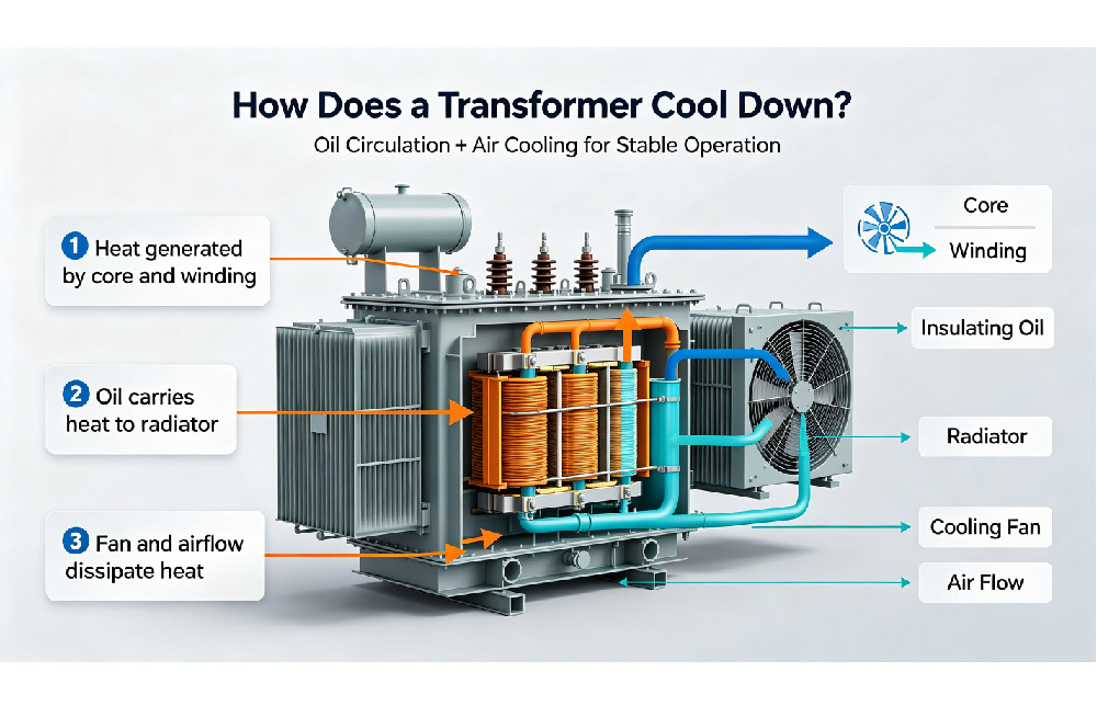how does a transformer cool down