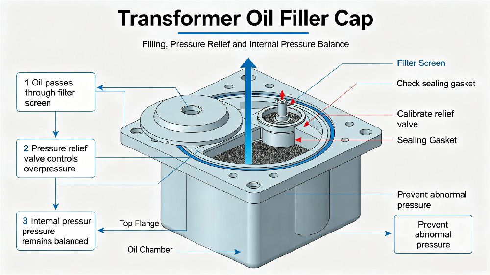 Transformer Oil Filler Cap