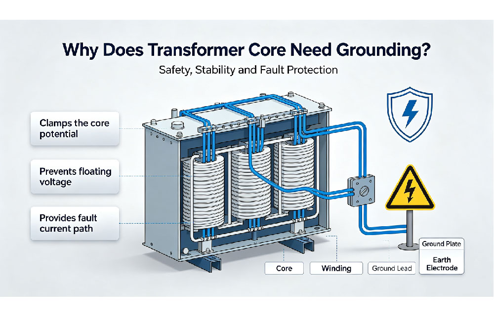 why does transformer core need grounding