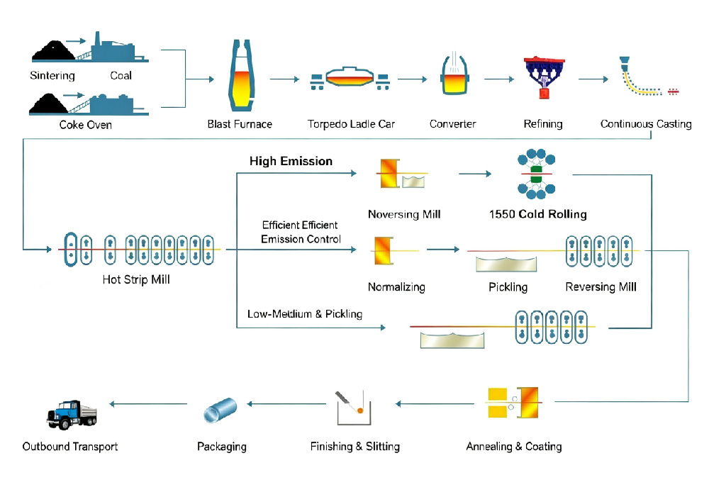 manufacturing process of non oriented electrical steel